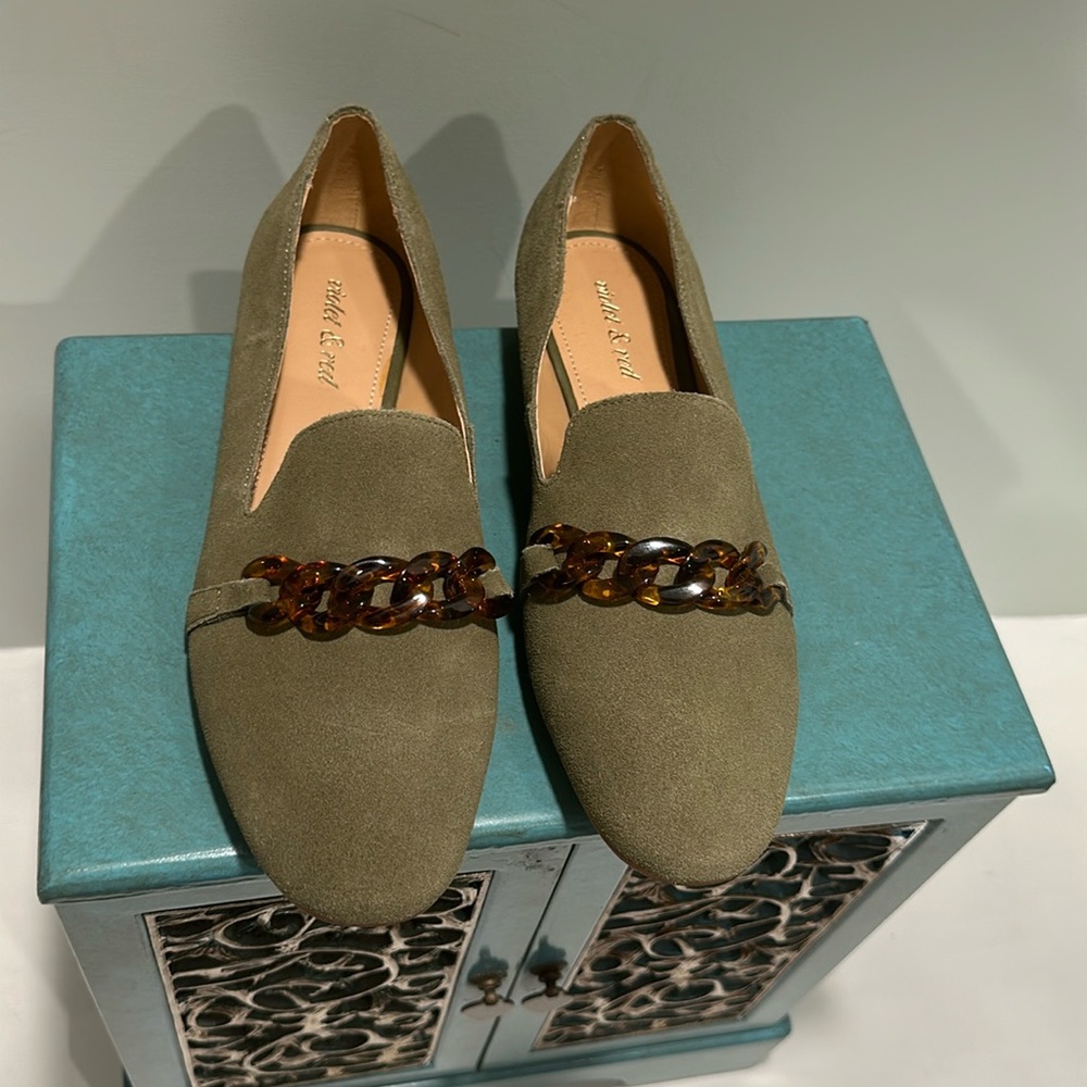 Violet & Red Simone Suede Loafers